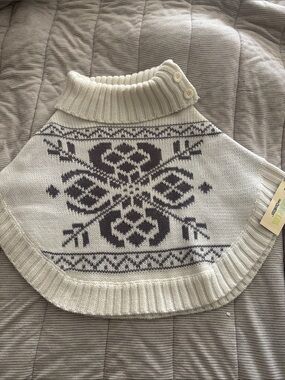 OshKosh Girls Sweater Cape Poncho NWT Sz 3T